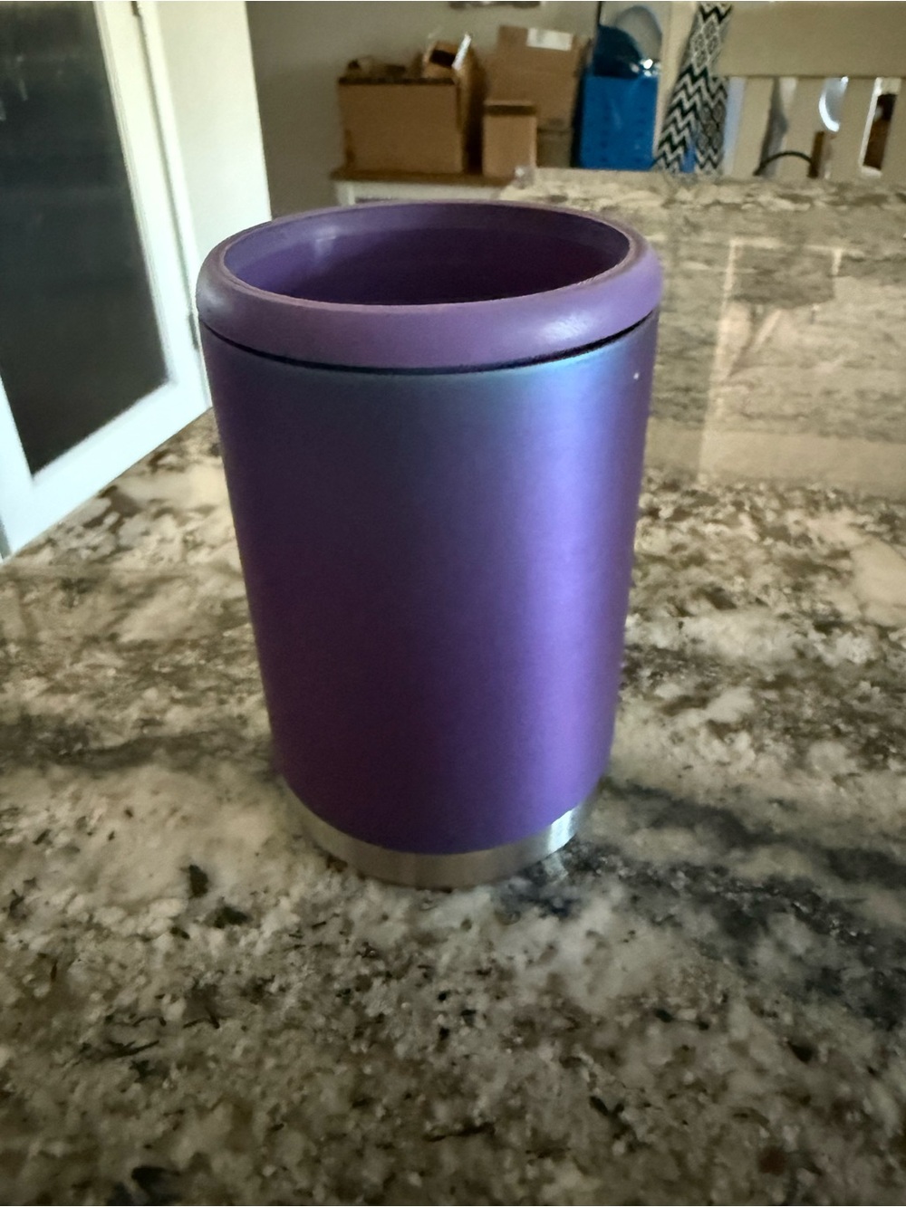 Purple Stainless Steel Insulated Can Cooler - Unbranded